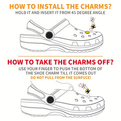 24 Pcs 3D Rhinestone & Chain Shoe Charms For Clogs DIY Accessories