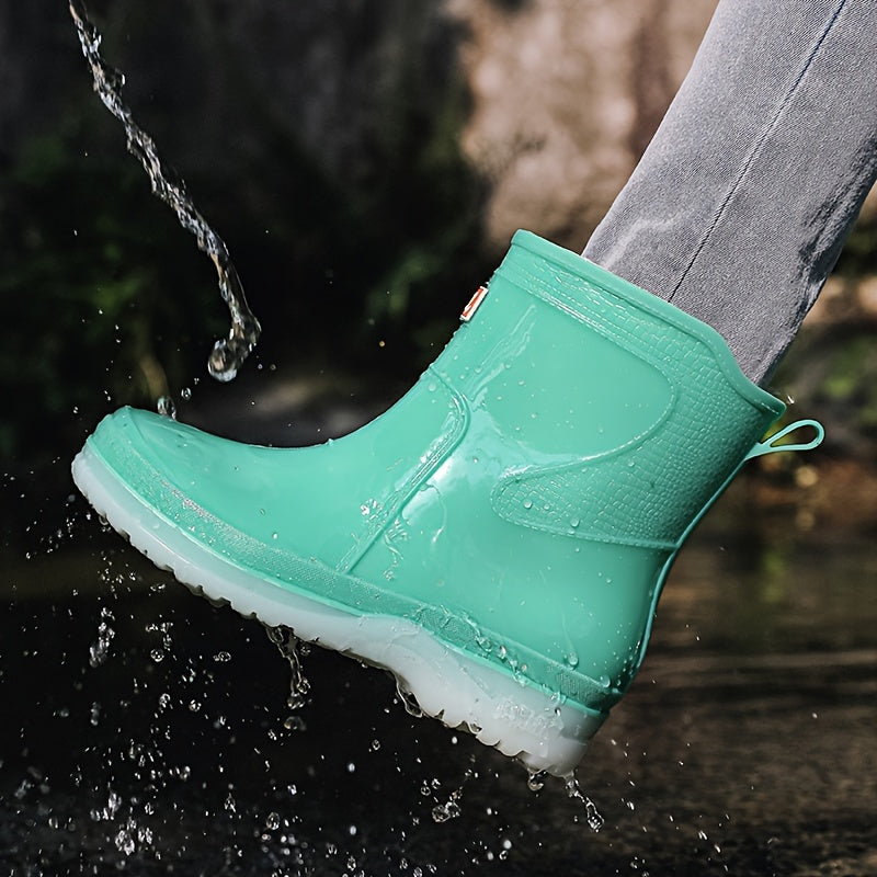 Women's Waterproof Rain Boots Non Slip Lightweight Rubber Work Shoes