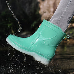 Women's Waterproof Rain Boots Non Slip Lightweight Rubber Work Shoes