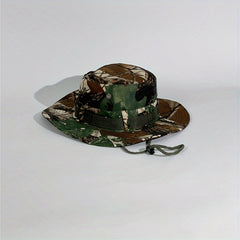 Foldable Bucket Hat Sun Hat Drawstring Boonie Hat Wide Brim Cap