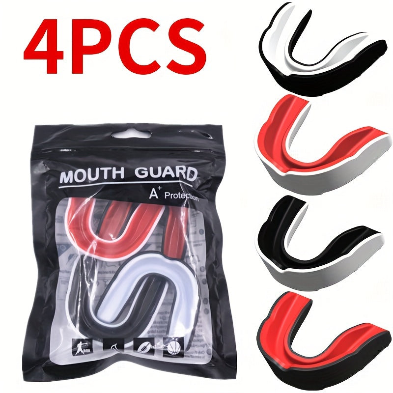 4pcs Sports Mouth Guard Anti Grinding Teeth Cover