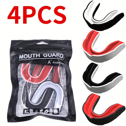 4pcs Sports Mouth Guard Anti Grinding Teeth Cover
