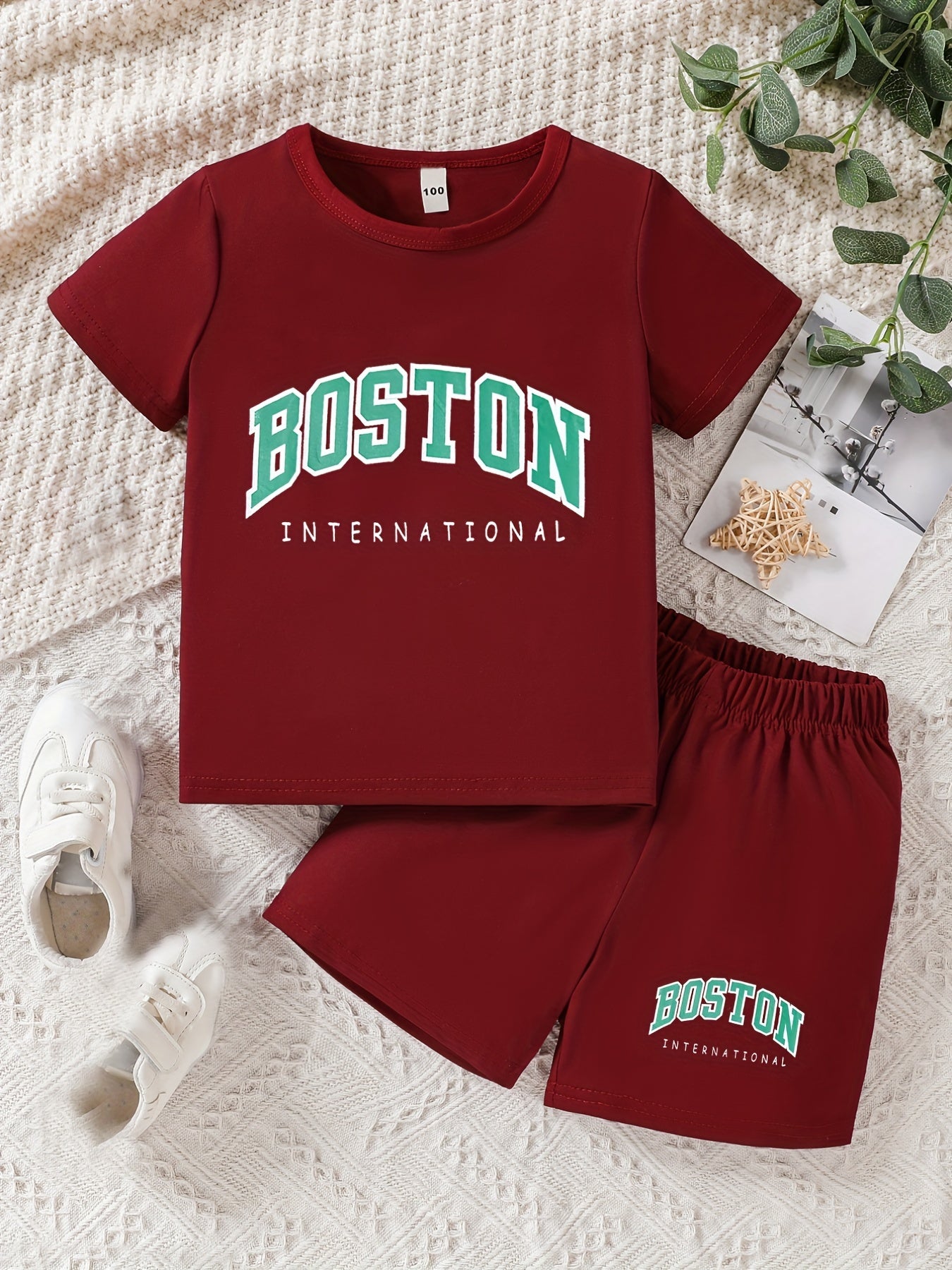 Boys Houston Expedition Casual Set: T shirt & Shorts