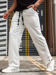 Men's Loose Fit Drawstring Waist Joggers for Outdoor Activities