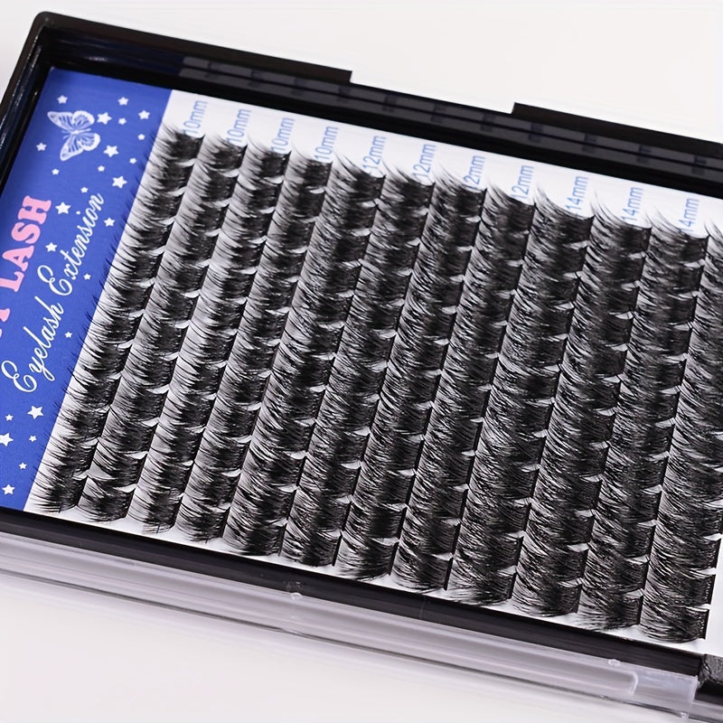 Segmented Cluster Lashes Thick Mixed False Eyelashes C Curling