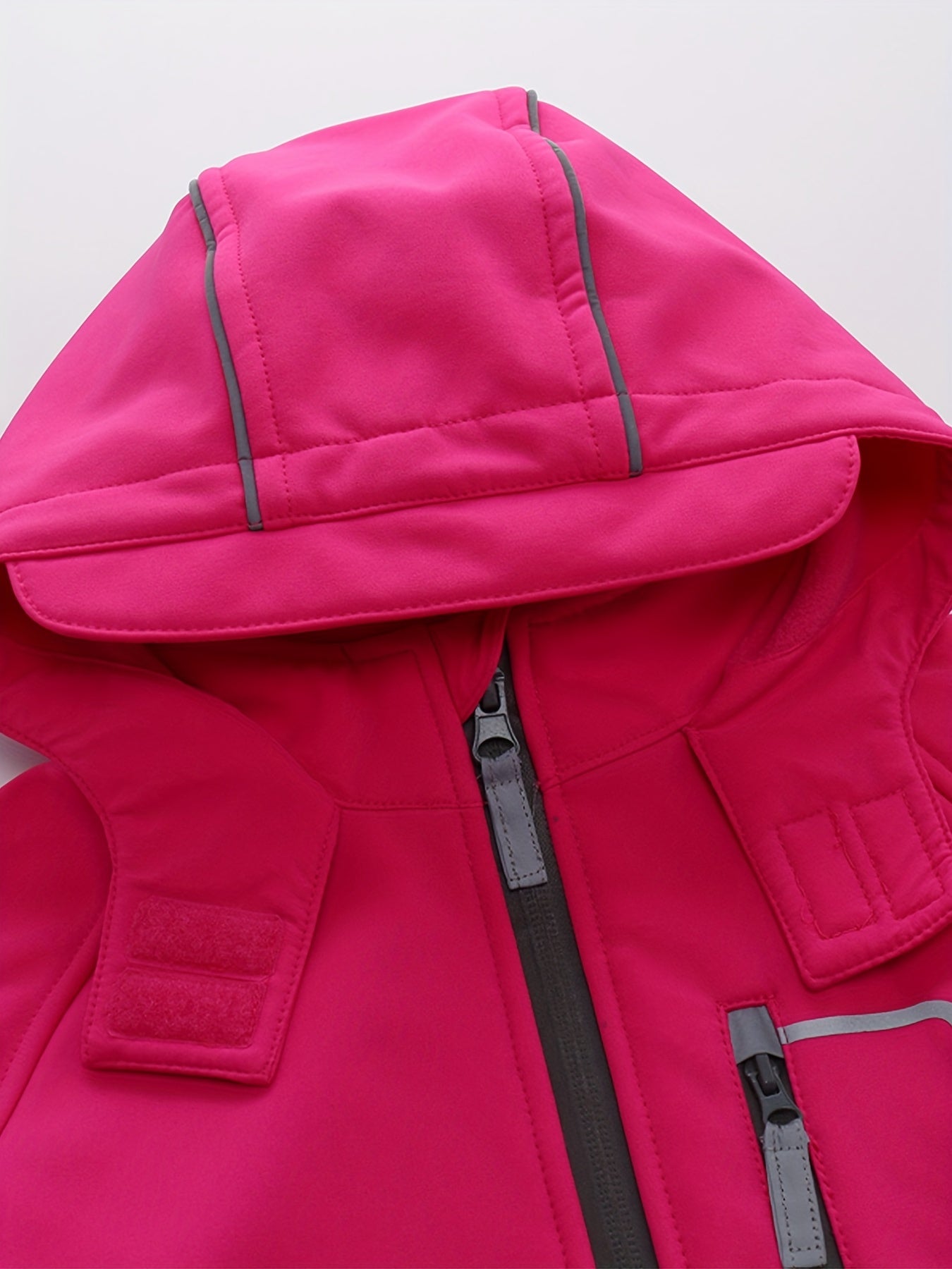 Girls Softshell Outdoor Ski Suit Hooded Warm Fleece Lined Jumpsuit
