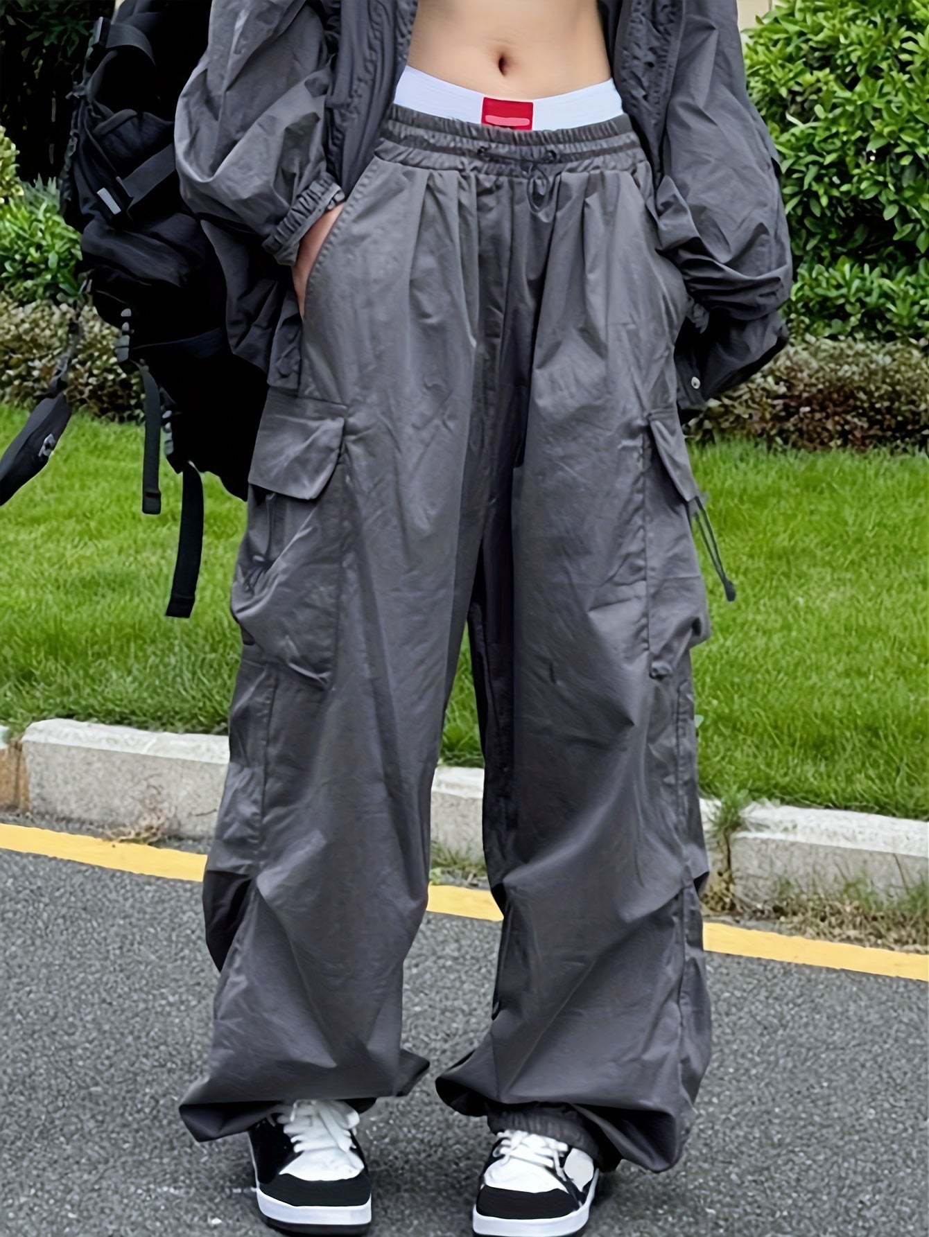 Y2K Street Style Cargo Pants Women Casual Loose Sports Hiking Athleisure