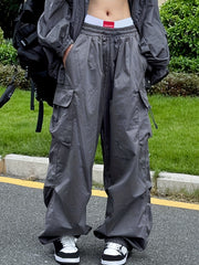 Y2K Street Style Cargo Pants Women Casual Loose Sports Hiking Athleisure