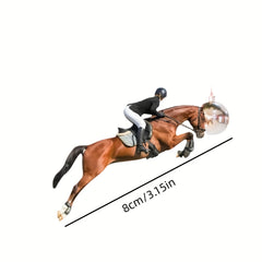 Acrylic Horse Riding Enthusiasts Mirror Decorative Pendant