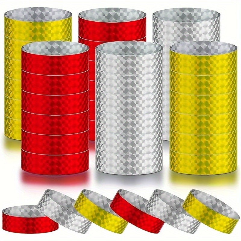 300pcs Holographic Party Wristbands - Waterproof Paper Bracelets