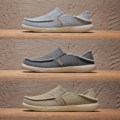 Men's Canvas Slip On Loafer Shoes Lightweight Sneakers