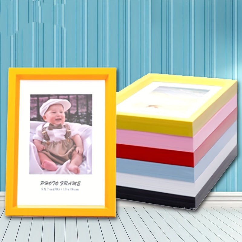Newborn Boys Girls Plastic Photo Frame Desk Ornament