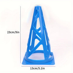 10pcs Training Cone Cylinder Sport Football Soccer Rugby Obstacles