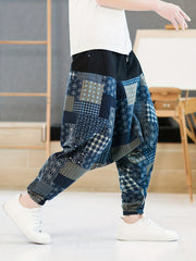 Men's Block Loose Harem Pants
