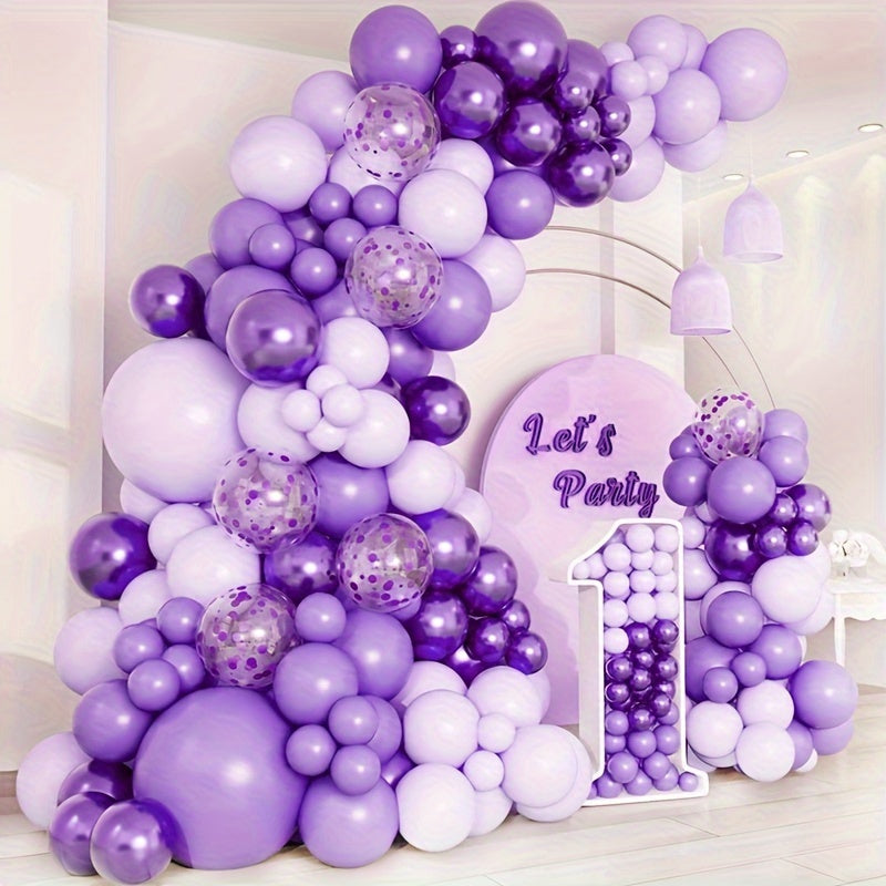 107pcs Purple Balloon Garland Arch Kit Wedding Birthday Party Decorations