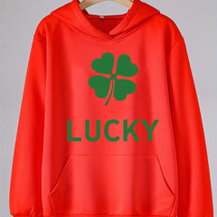 Lucky Clover Graphic Hoodie for Girls Spring Fall St Patrick's