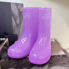 Women's Waterproof Rain Boots Comfortable Solid Outdoor Boot