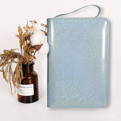 A5 Portable Zipper Bag Journal Book with Cash Savings Loose-leaf Clip
