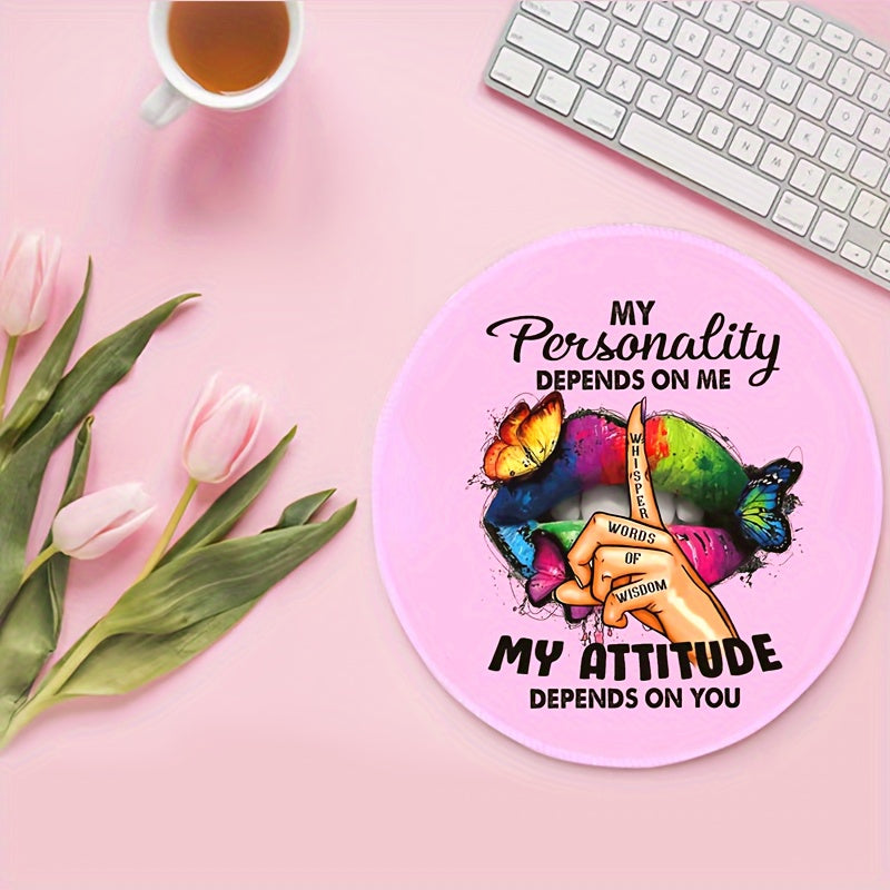 Hand-painted Silent Gesture English Letters Mouse Pad