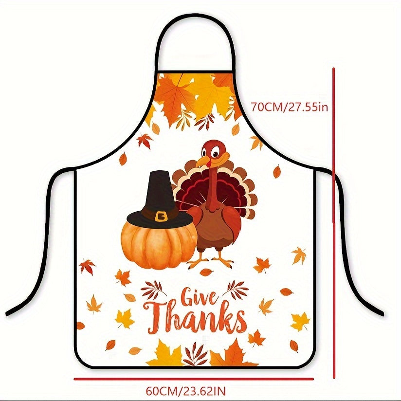 Christmas Theme Unisex Adjustable Cooking Apron Polyester Apron
