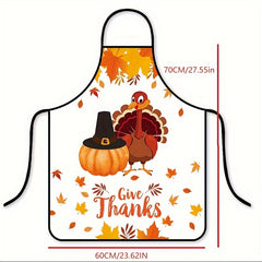 Christmas Theme Unisex Adjustable Cooking Apron Polyester Apron