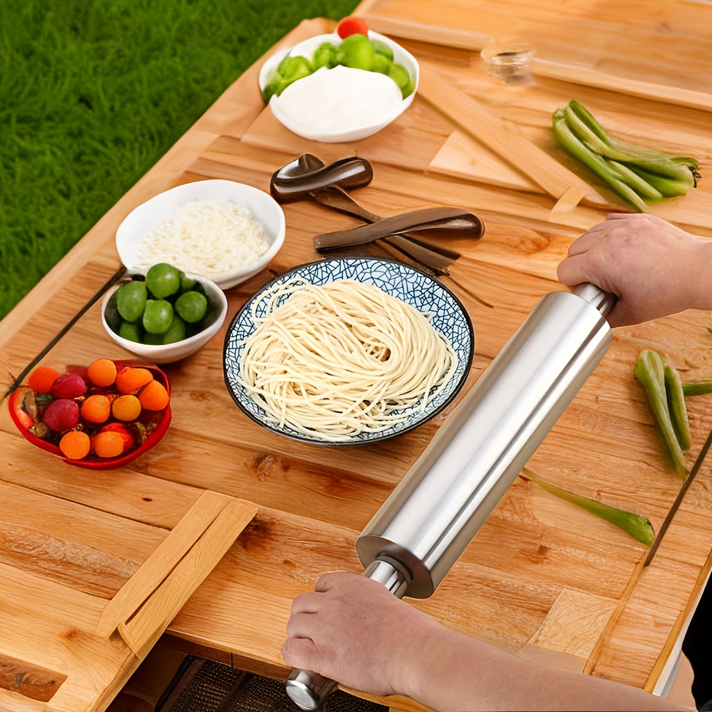 Stainless Steel Non Stick Rolling Pin for Baking and Cooking