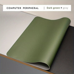 Double Sided Leather Mouse Pad Medium Office Computer Desk Pad Non-Slip 30 x 59