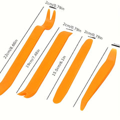 TISHRIC 4Pcs Car Audio Disassembly Tool Plastic Pry Bar Door Kit