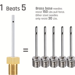 4pcs Brass Inflating Needles Heavy Duty Air Pump Needles for Balls