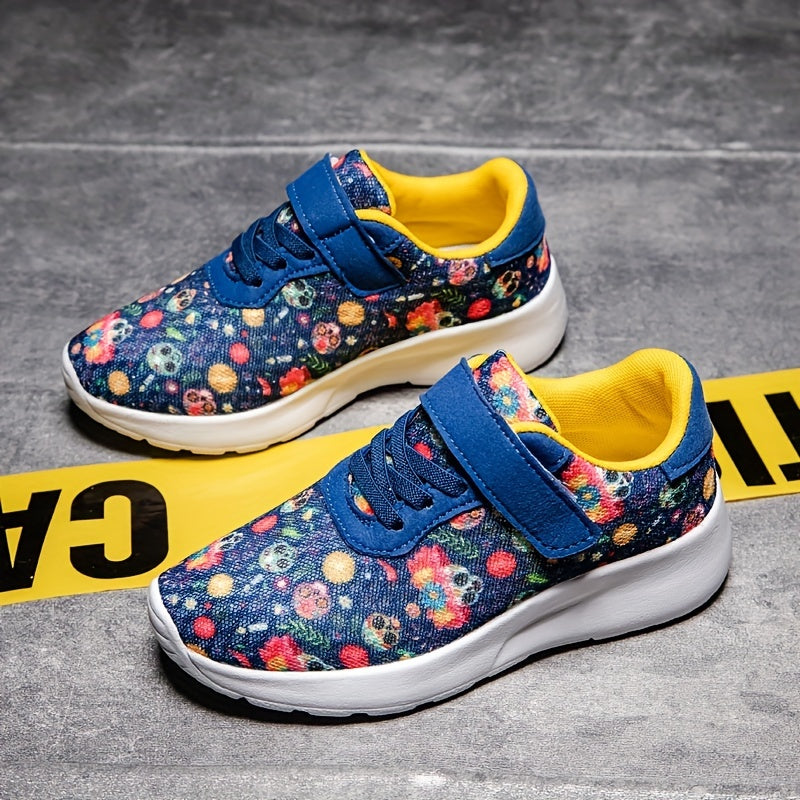 Halloween Cartoon Pattern Low Top Sneakers for Boys