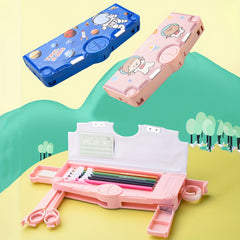 Multifunctional Stationery Box - Pen Box with Hidden Compartments