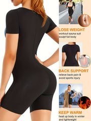 Sauna Sweat Bodysuit Slimming Jumpsuit Women's Activewear