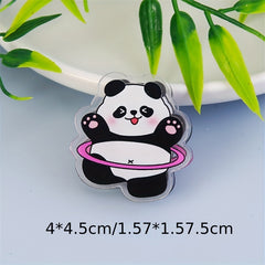 Cartoon Panda Acrylic Double-Sided PP Clip Decorative Gift Memo Clip