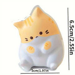 3pcs Cartoon Cat Squishy Toys Soft Slow Rebound PU Material