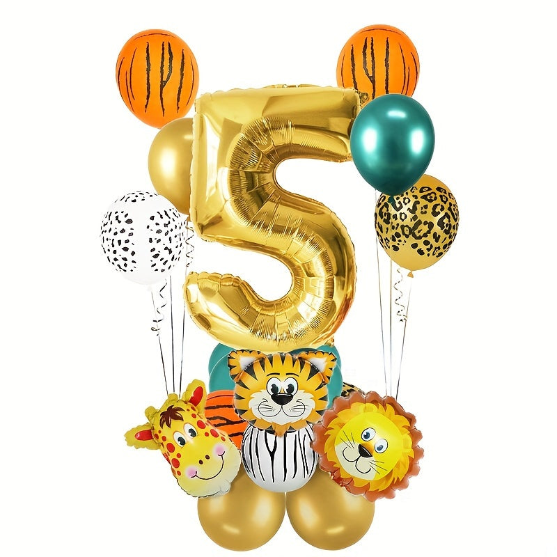 Jungle Animal Theme Balloon Set for Birthday Party Decorations