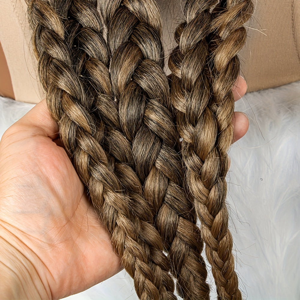 60 96 Cm Lace Frontal Braids Wigs - Box Braided Twist Synthetic Braids Wigs