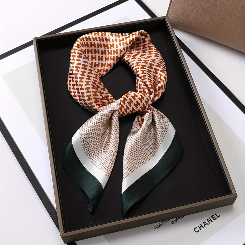 70 Satin Scarf Square Bandana Neckerchief Windproof Head Wrap Hair Accessories