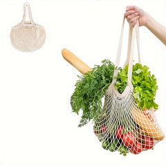Reusable Fruit String Grocery Shopper Cotton Tote Bag
