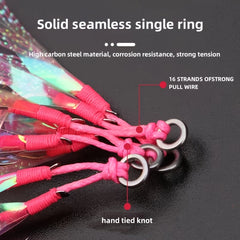 5pcs Double Assist Hooks Carbon Steel Fishing Hook For Vertical Jigging