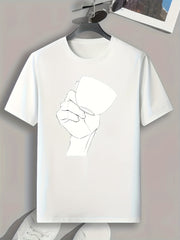 Tea Pattern Print Men's Sports T-shirt - Outdoor Fitness Apparel