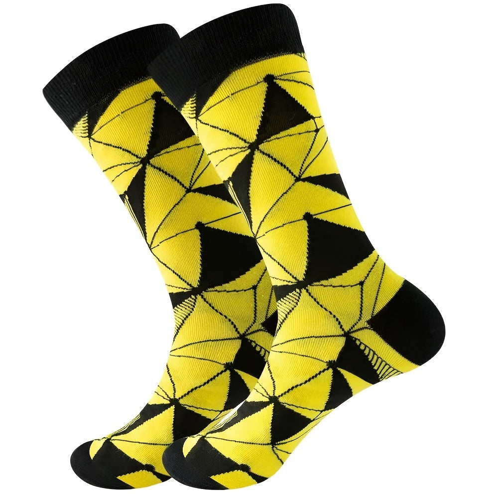 Stripe Colorful Street Calf Compression Socks Unisex