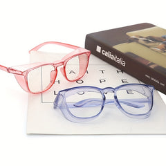 Men's Stylish Safety Goggles Windproof Frame Flat Light Glasses