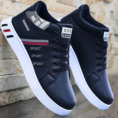 PLUS SIZE Men's Solid Skate Shoes Comfy Non Slip Casual Lace Up Sneakers