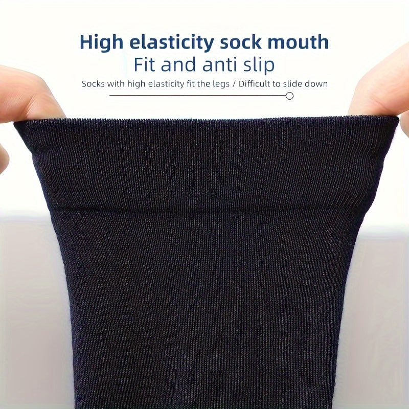 Classic Business Crew Socks for Men and Women - Pack of 10