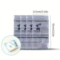 6pcs Portable Camping Pee Bag Disposable Emergency Pee Bag And Vomit Bag