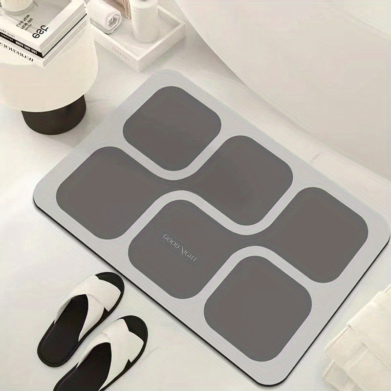 Soft Non Slip Diatom Mud Bath Rug Quick Drying Shower Carpet