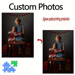 Customizable Photo Puzzle Kits Personalized Family & Couple Portraits