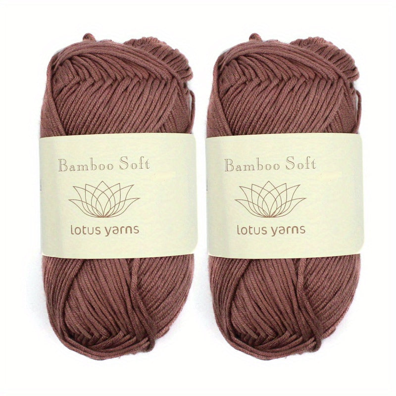 2pcs 50g Lotus Yarns Bamboo Soft Yarn Hand Knitting Yarn Baby Craft DIY