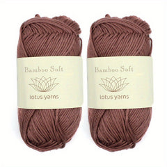 2pcs 50g Lotus Yarns Bamboo Soft Yarn Hand Knitting Yarn Baby Craft DIY