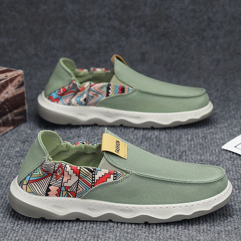 Men's Breathable Slip On Canvas Shoes for Walking